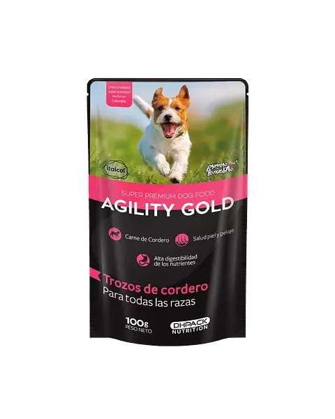 Agility Gold Pouche Trozos De Cordero Para Todas Las Razas