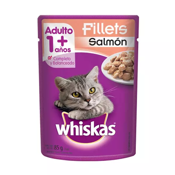 Whiskas Pouche De Salmón Para Gato Adulto 1 +Años