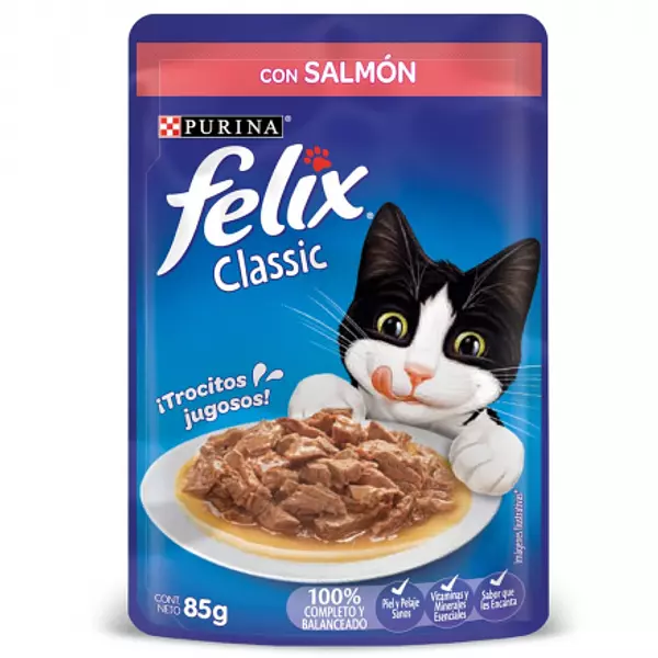 Felix Pouche Con Salmón Para Gatos