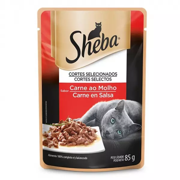 Sheba Pouche Para Gato Sabor A Carne En Salsa