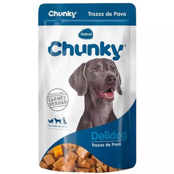 Chunky Delidog Comida Húmeda Trozos De Pavo