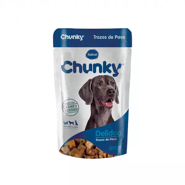 Chunky Delidog Comida Húmeda Trozos De Pavo